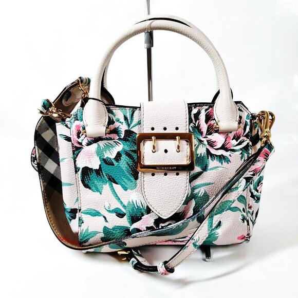 Burberry Hand Bag Beige PVC 2873990 - Picture 1 of 9